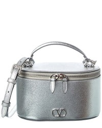 Valentino Vlogo Signature Mini Leather Vanity Bag