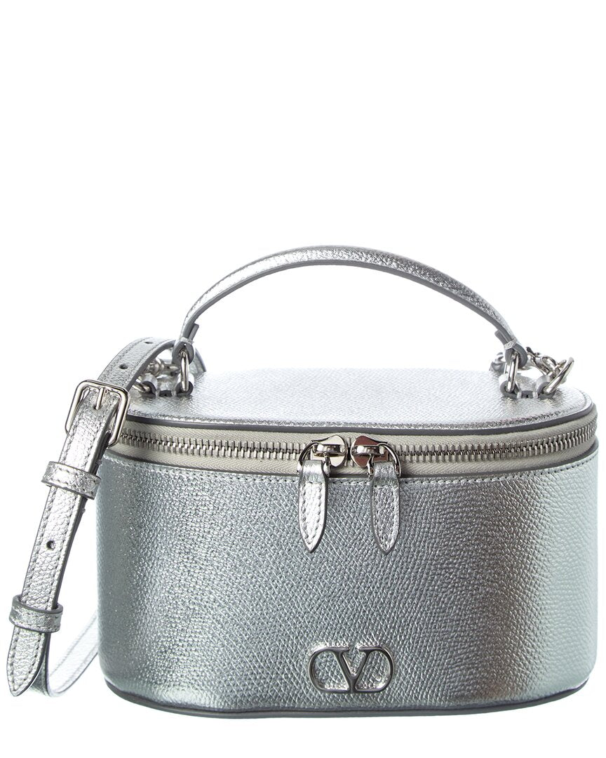 Valentino Vlogo Signature Mini Leather Vanity Bag