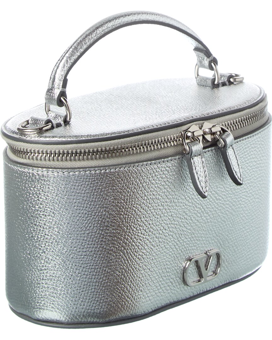 Valentino Vlogo Signature Mini Leather Vanity Bag