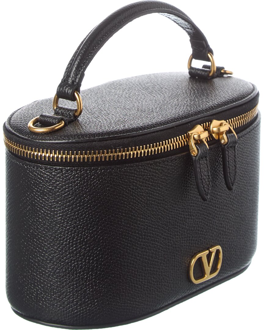 Valentino Valentino Vlogo Signature Mini Leather Vanity Bag