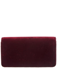 Valentino Valentino Vlogo Signature Mini Velvet Wallet On Chain