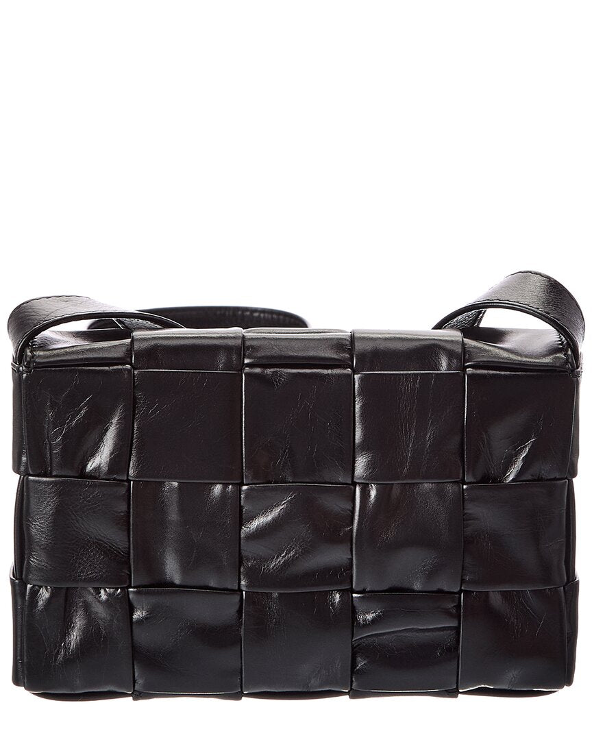 Bottega Veneta Bottega Veneta Cassette Small Maxi Intrecciato Leather Crossbody