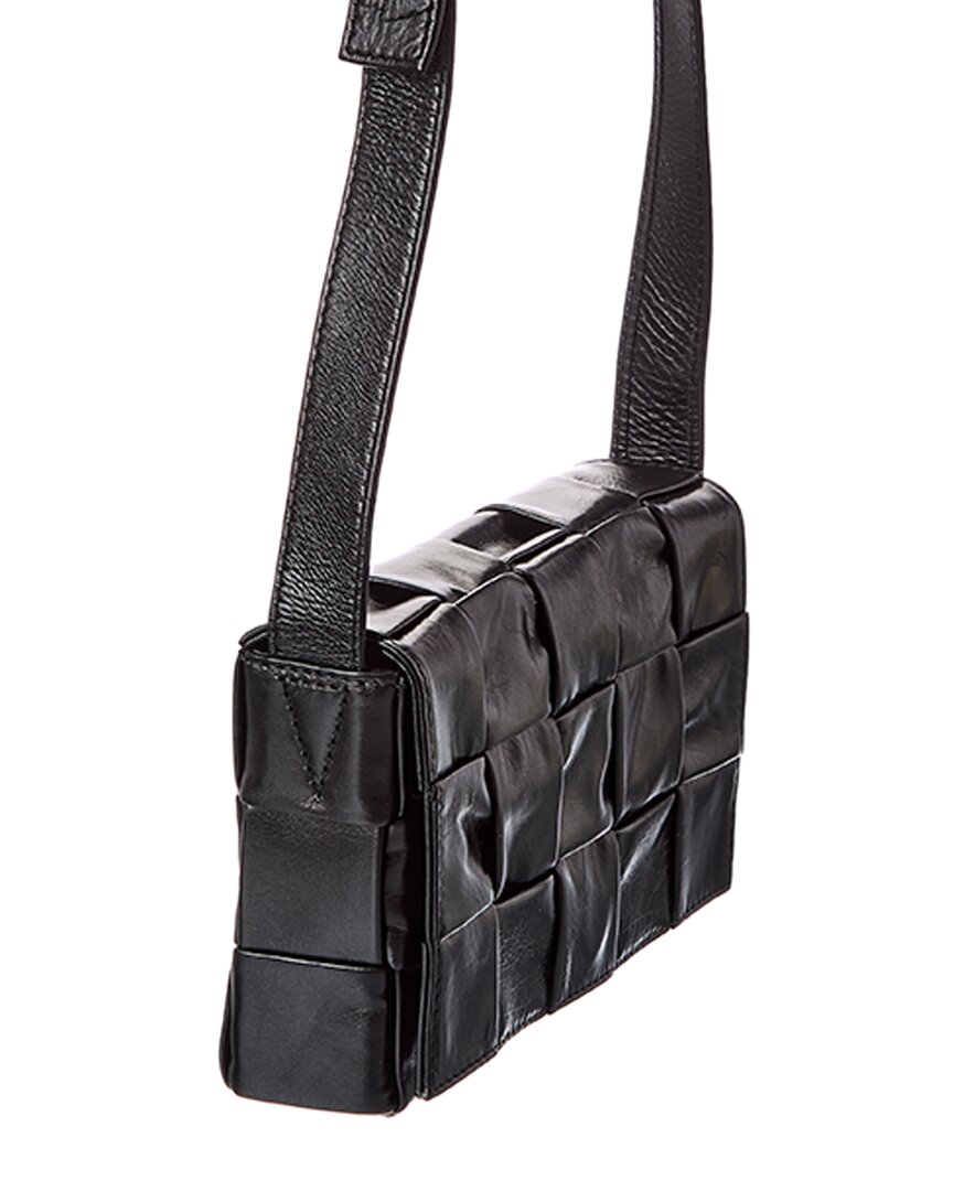 Bottega Veneta Bottega Veneta Cassette Small Maxi Intrecciato Leather Crossbody