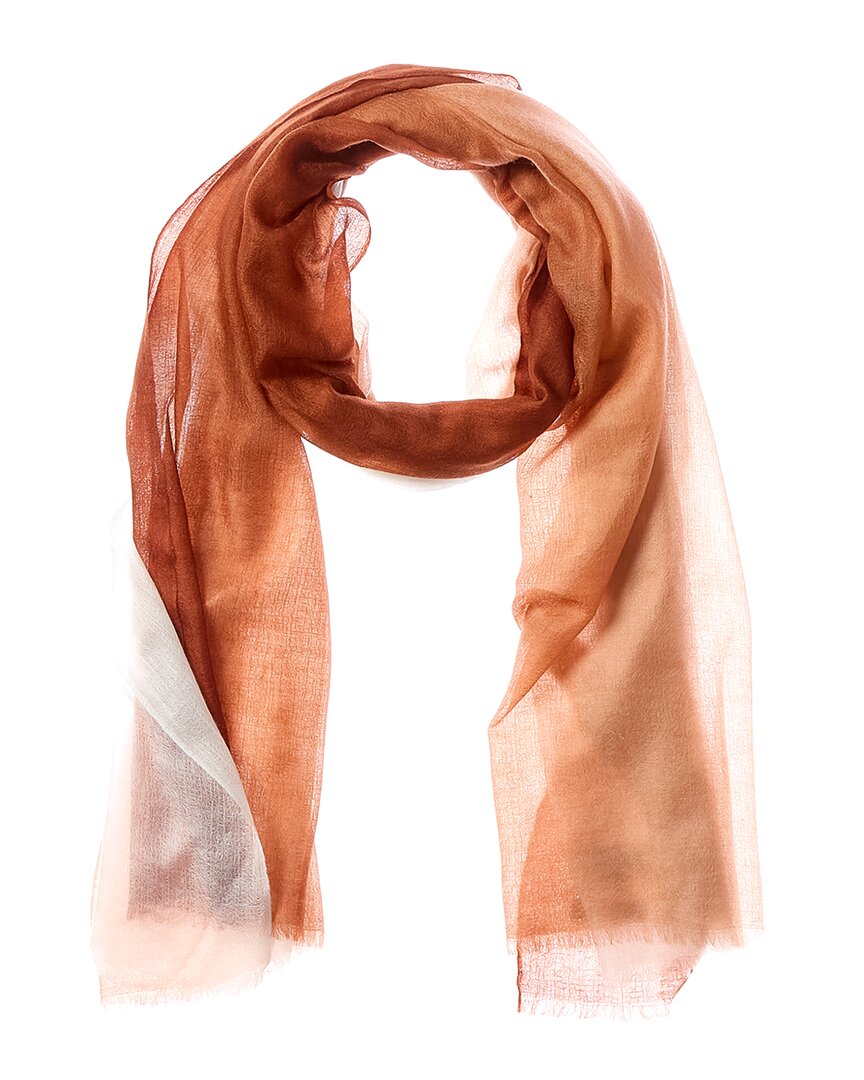 N.Peal Dip-Dye Cashmere Scarf