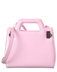 Ferragamo Wanda Mini Leather Clutch