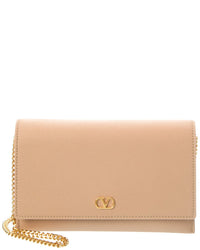 Valentino Valentino Vlogo Signature Leather Wallet On Chain