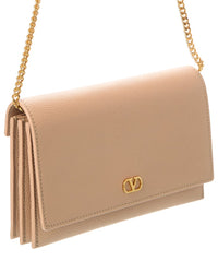 Valentino Valentino Vlogo Signature Leather Wallet On Chain