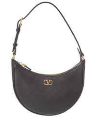 Valentino Valentino Vlogo Signature Mini Leather Hobo Bag