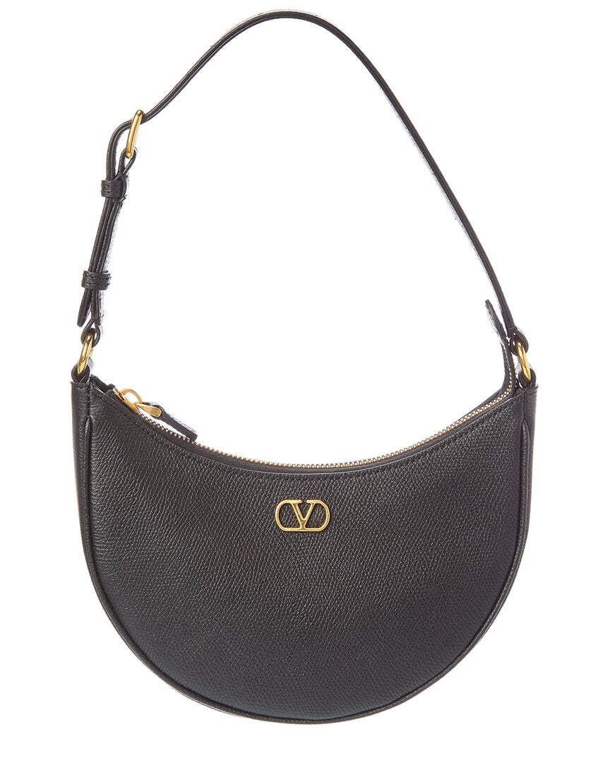 Valentino Valentino Vlogo Signature Mini Leather Hobo Bag