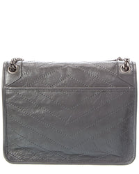 Saint Laurent Saint Laurent Niki Medium Leather Satchel