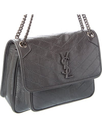 Saint Laurent Saint Laurent Niki Medium Leather Satchel