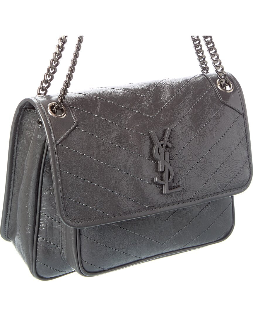 Saint Laurent Saint Laurent Niki Medium Leather Satchel