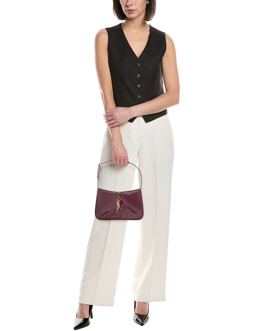 Saint Laurent Le 5 A 7 Patent Hobo Bag