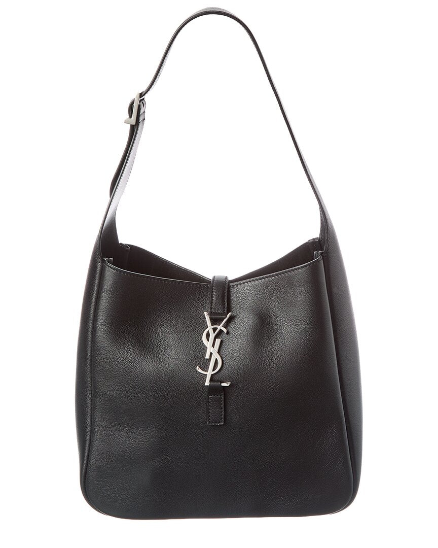 Saint Laurent Saint Laurent Le 5 A 7 Small Leather Hobo Bag