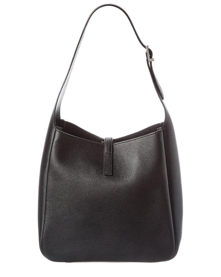 Saint Laurent Saint Laurent Le 5 A 7 Small Leather Hobo Bag