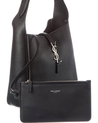 Saint Laurent Saint Laurent Le 5 A 7 Small Leather Hobo Bag