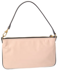 Burberry Mini Nylon & Leather Pouch
