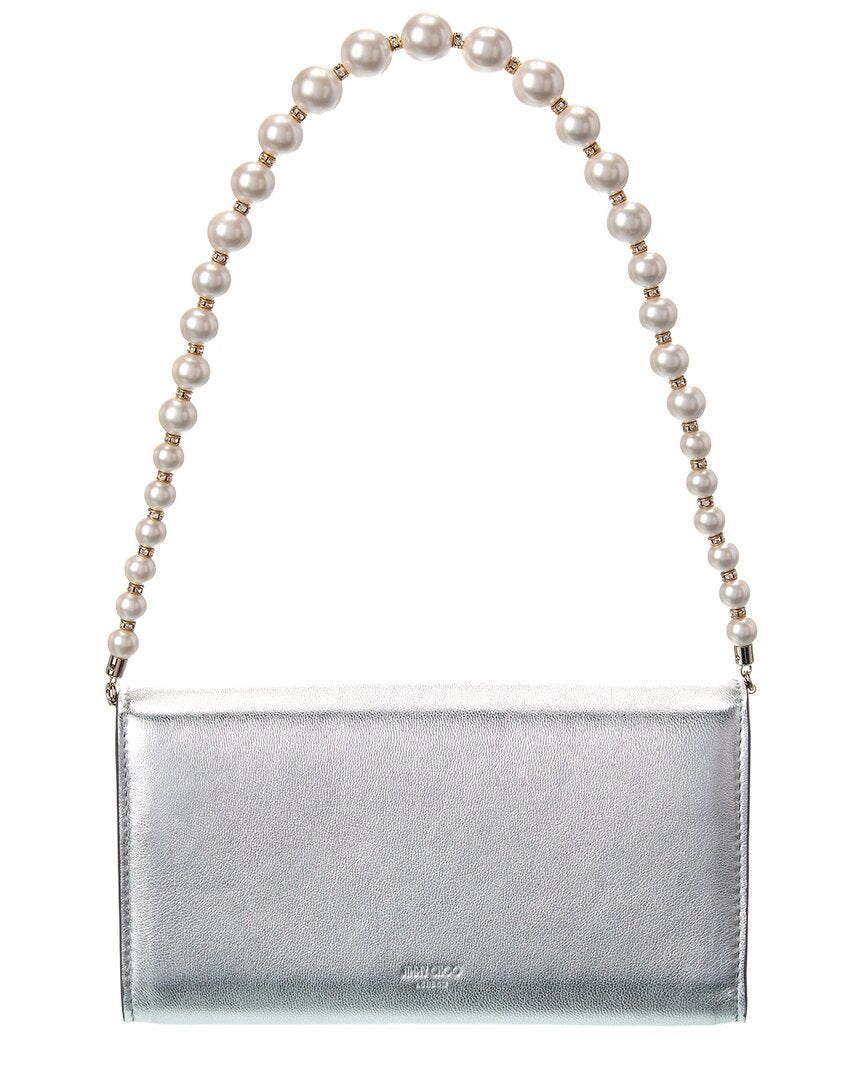 Jimmy Choo Jimmy Choo Avenue Leather Wallet On Chain
