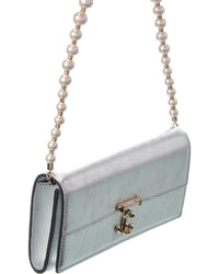 Jimmy Choo Jimmy Choo Avenue Leather Wallet On Chain