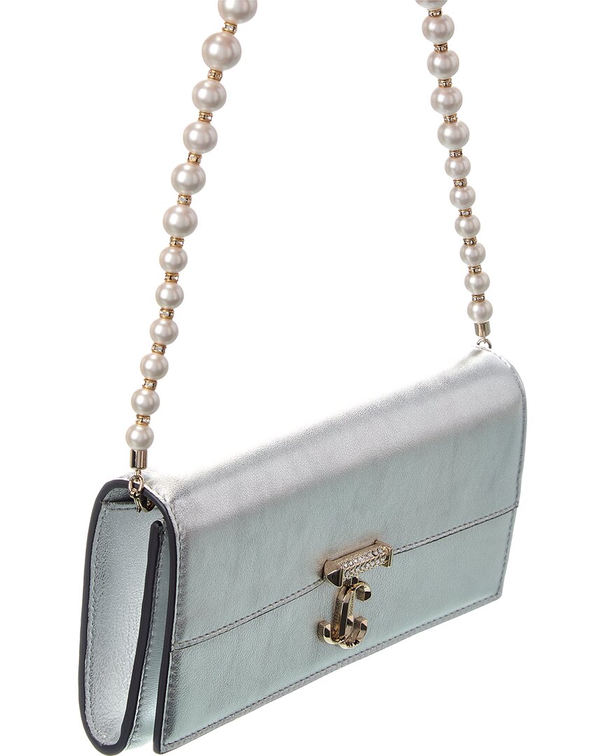 Jimmy Choo Jimmy Choo Avenue Leather Wallet On Chain