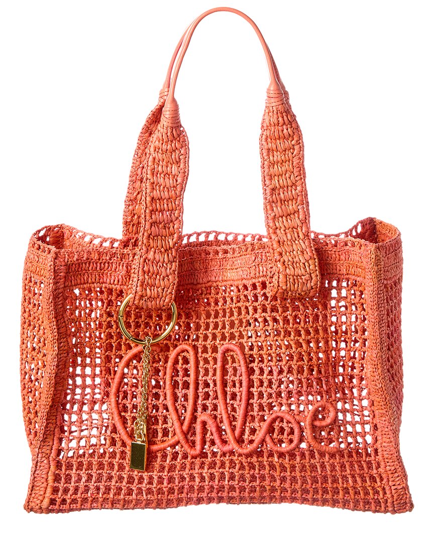 Chloé Chloé Summer Banana Raffia Tote