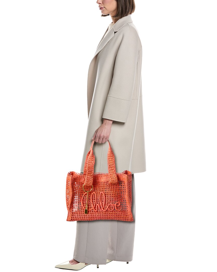 Chloé Chloé Summer Banana Raffia Tote
