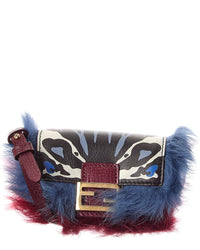 Fendi Nano Baguette Leather Bag Charm