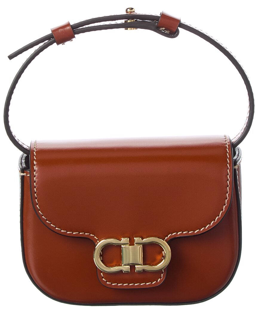 Ferragamo Ferragamo Gancini Leather Keychain