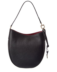 Ferragamo Ferragamo North/South Medium Leather Hobo Bag