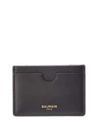 Balmain Logo Leather Card Case