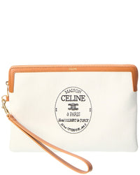 CELINE Celine Triomphe Small Canvas Pouch