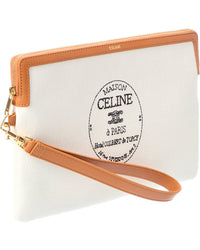 CELINE Celine Triomphe Small Canvas Pouch