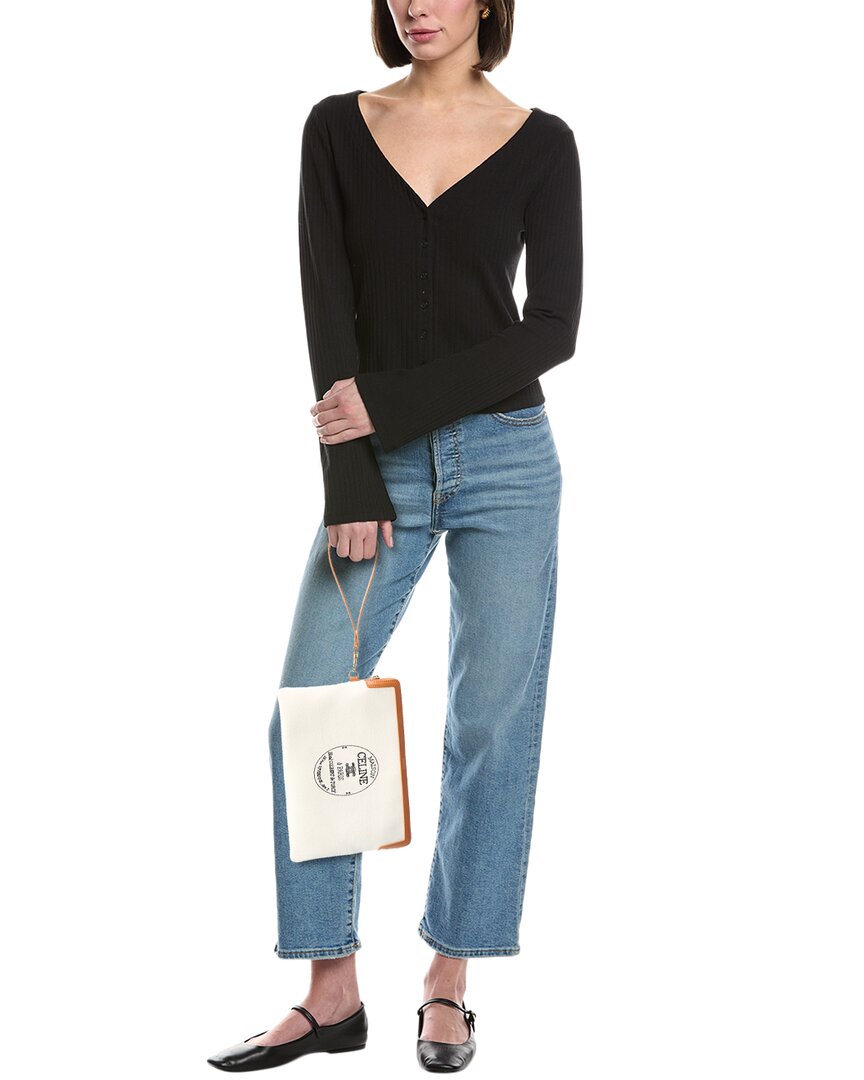 CELINE Celine Triomphe Small Canvas Pouch