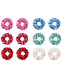Slip® Pure Silk Set Of 12 Minnie Scrunchies - Sundown