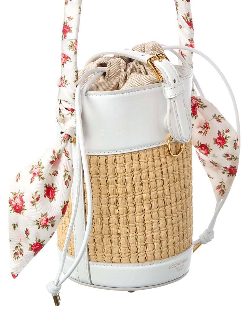 Dolce & Gabbana Capri Raffia Bucket Bag