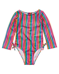 Flap Happy One Piece Wacky Ribbons Swimsuit