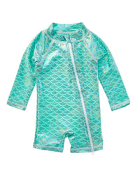 Flap Happy Fairy Tale Scales Rash Guard Romper