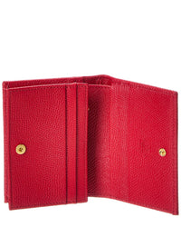 Valentino Valentino Vlogo Signature Leather Card Case
