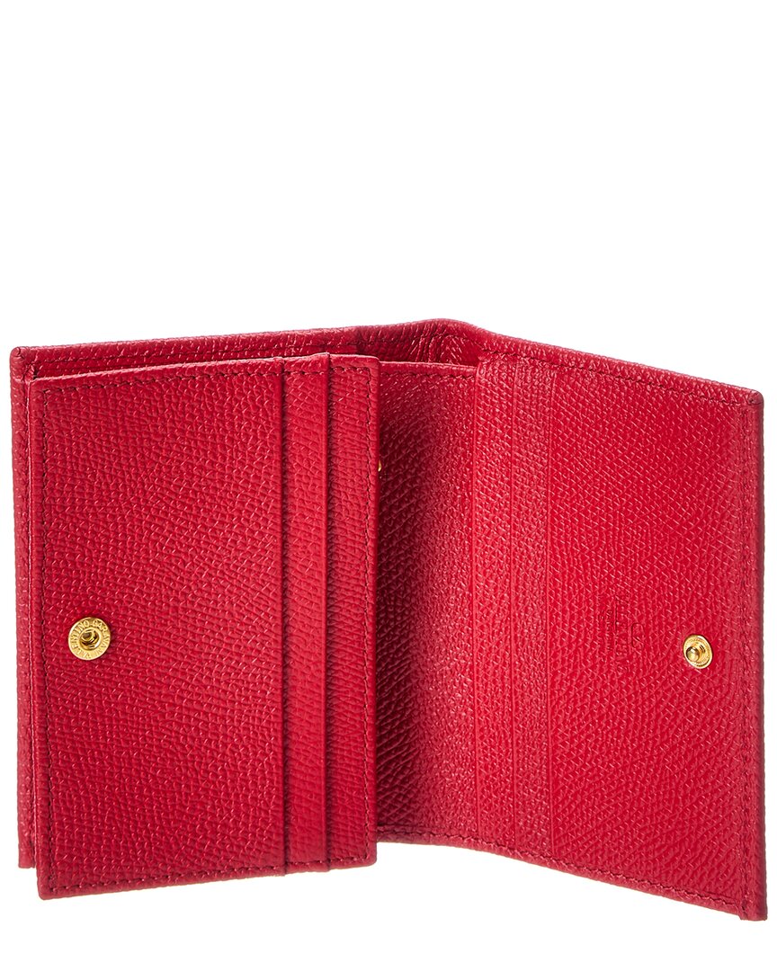Valentino Valentino Vlogo Signature Leather Card Case