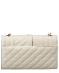 Saint Laurent Envelope Small Leather Wallet On Chain