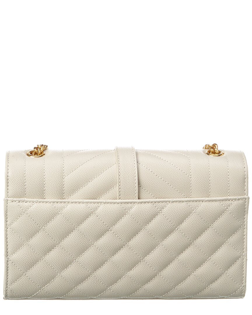 Saint Laurent Envelope Small Leather Wallet On Chain