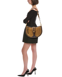 Isabel Marant Isabel Marant Oskan Suede & Leather Shoulder Bag