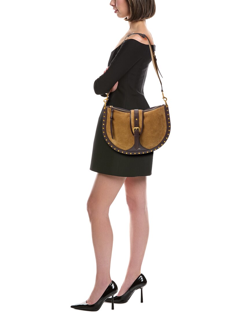 Isabel Marant Isabel Marant Oskan Suede & Leather Shoulder Bag