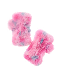 Surell Accessories Knitted Stretchy Texting Mittens Pink