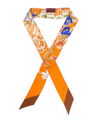 Gucci Gucci Floral Silk Neckbow