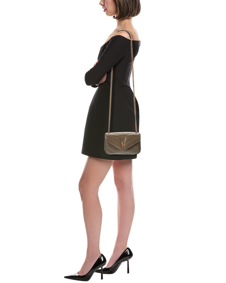 Saint Laurent Loulou Mini Leather Crossbody