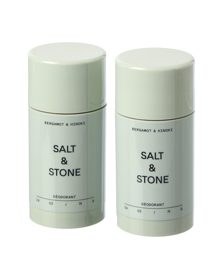 Salt & Stone Unisex 2.6Oz 2Pk Bergamot & Hinoki Deodorant Duo