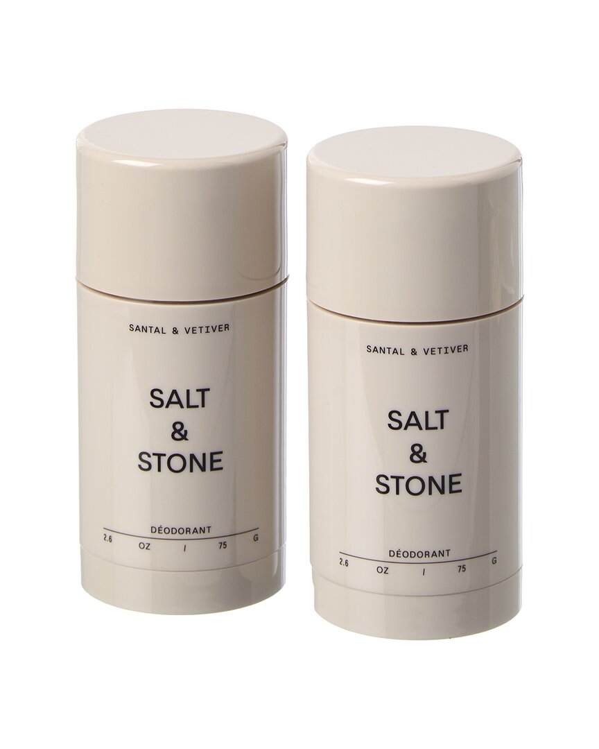 Salt & Stone Salt & Stone Unisex 2.6Oz 2Pk Santal & Vetiver Deodorant Duo