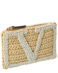 Valentino Viva Raffia Pouch