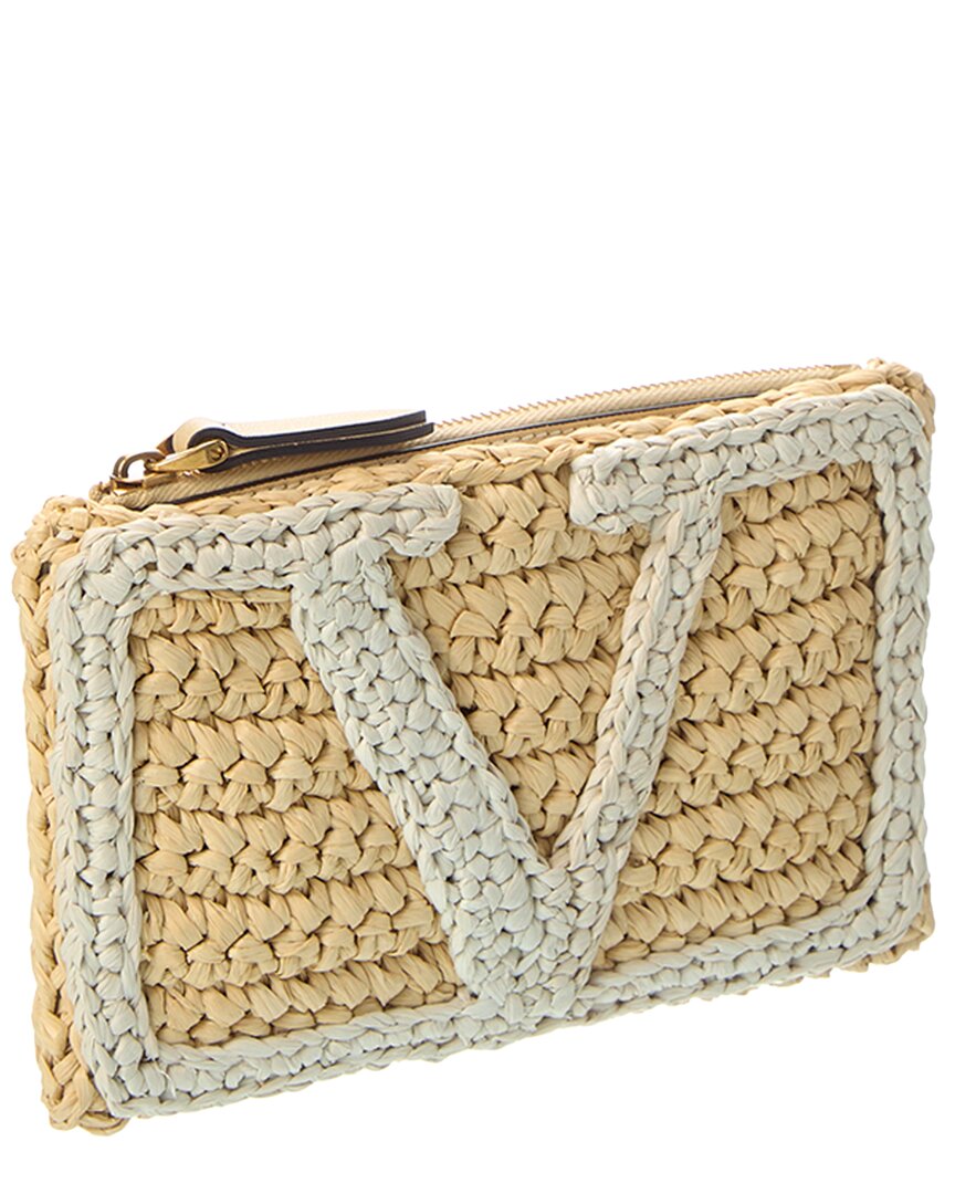Valentino Viva Raffia Pouch